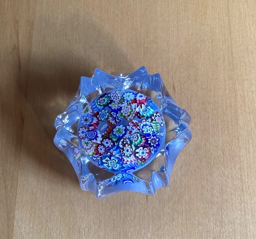 Millefiori fluted glass - fluted,