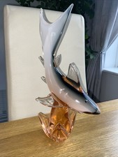 Murano Glass Shark Mid-century