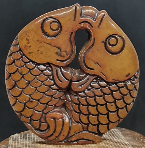 Antique carved nephrite jade - antique,