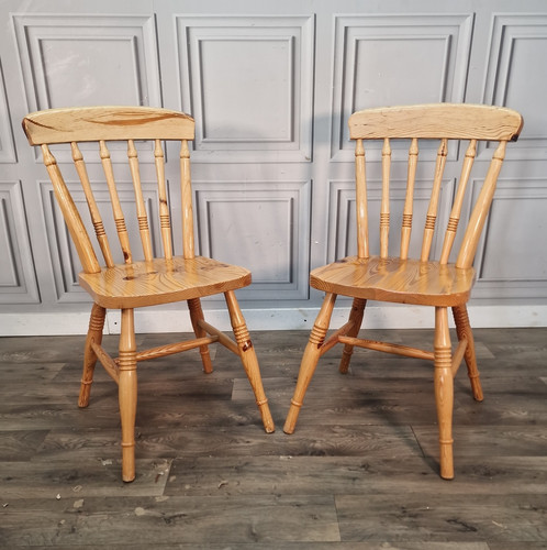 Vintage pine kitchen chairs - vintage,