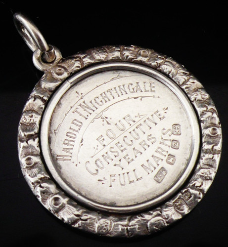 Sterling silver medal st - sterling, medal,