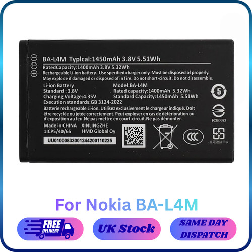 Brand new nokia l4m - ba-l4m, battery