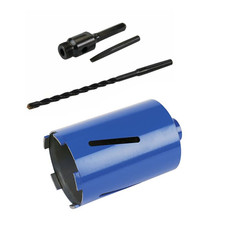 107MM X 150MM DIAMOND CORE DRILL + 100MM HEX ARBOR + PILOT DRILL