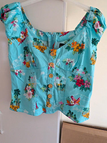 Hell bunny women blue - bunny, m