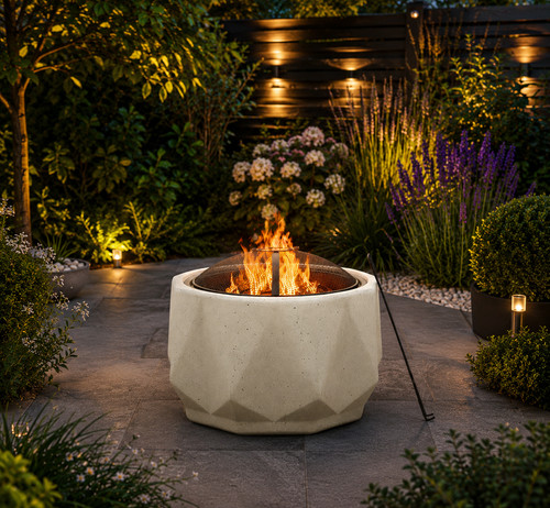 New outdoor fire - fire, pit