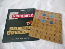 100 SCRABBLE FRIDGE MAGNETS NEW UNUSED Wild & Wolf c2010 Wear To Card Packaging