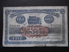 NORTHERN IRELAND (PROVINCIAL BANK OF IRELAND LTD). £5 POUNDS (1941)