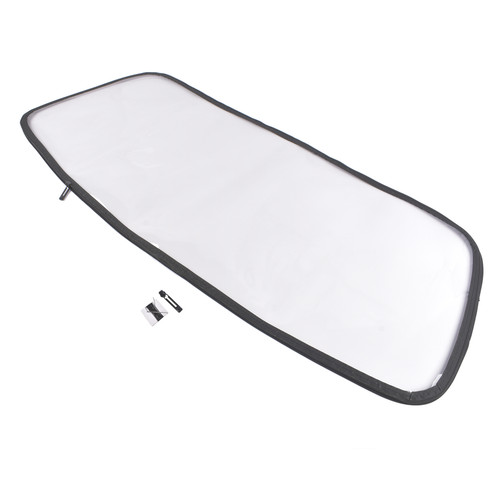 Plastic rear window - rear, for