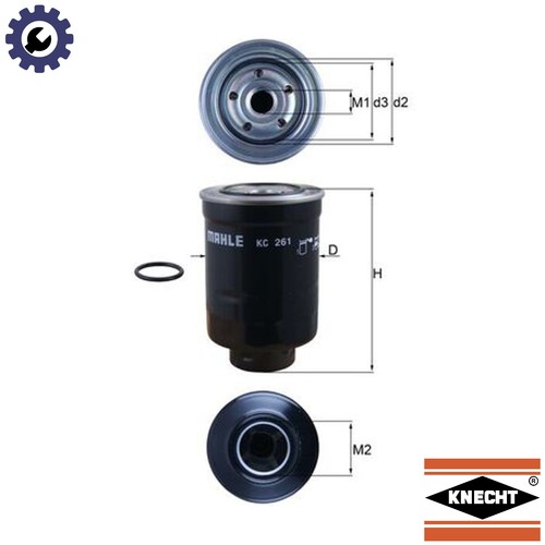 Fuel filter 261d for - filter, kc