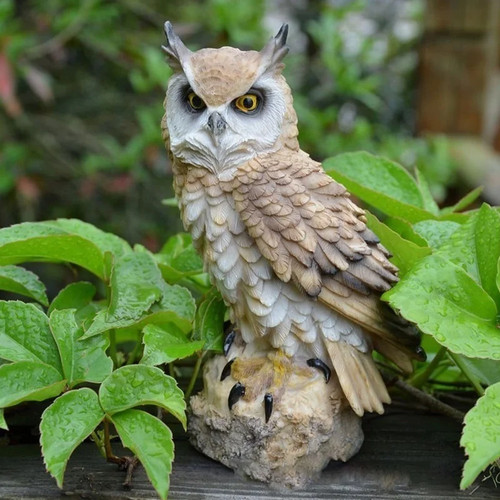 2026 cute owl resin figurine - cute,