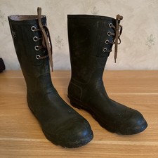 Hunting Scot Made In Hoggs Scotland Wellington Welly Boots - UK Size 10 Black