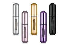 Perfume Atomizer Travel Refillable Bottle  Handbag Portable Spray 5ML -Pack of 5