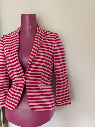 Zara trf pink beige striped - trf,