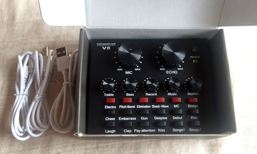 Live sound card audio mixer - v8,