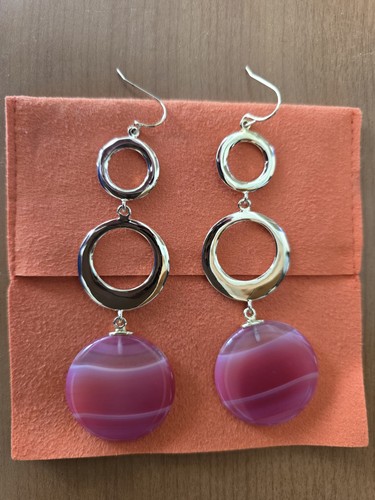 Lola rose earrings - rose, pierced