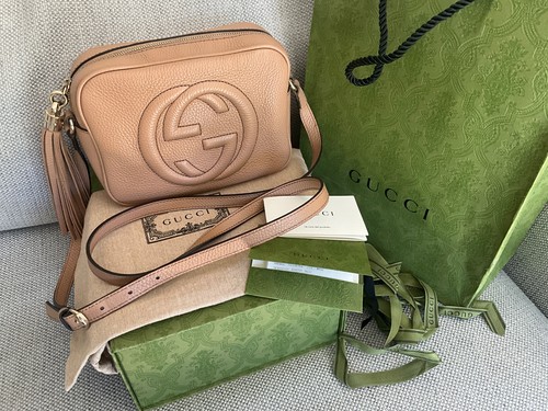 Gucci beige leather soho disco
