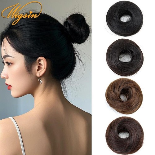 Curly messy hair bun - bun, piece