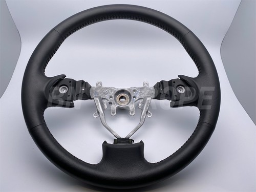 Genuine leather steering wheel - leather,