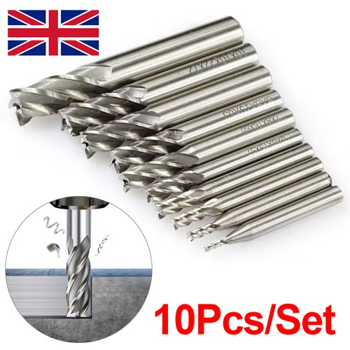 10x flute hss end mill - flute,