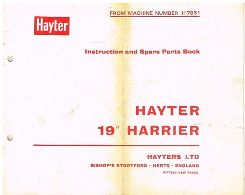 Hayter harrier lawnmower - 19",