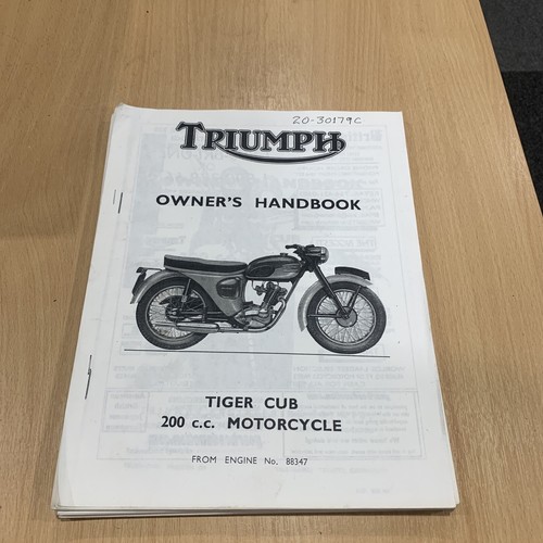 Triumph tiger cub owners - triumph,