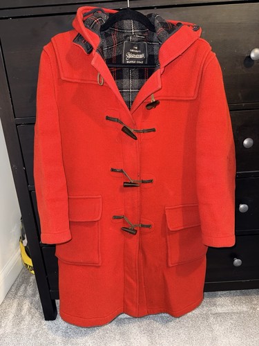 Gloverall red duffle coat gb32 - red,