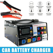 UK Heavy Duty Smart Car Battery Charger Automatic Pulse Repair Trickle 12V/24V