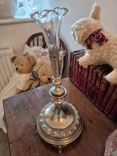 Antique silver plate epergne - silver,