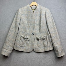 Dubarry Tweed Jacket Womens 12 Wool Country Sporting Field Coat Bracken Duchess