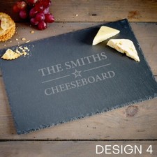 Personalised Slate Placemat Cheeseboard Serving Platter, Christmas, Wedding Gift