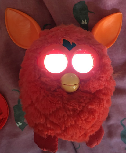 Furby boom phoenix orange - furby, red