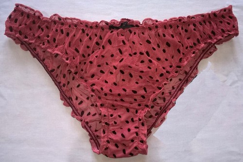 Sexy sheer copper frilly see - copper,