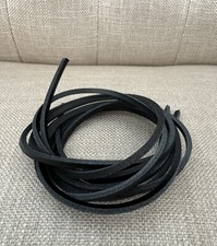 Two Black Leather 3mm square