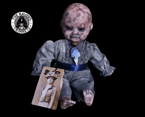Creepy doll porcelain horror - doll,