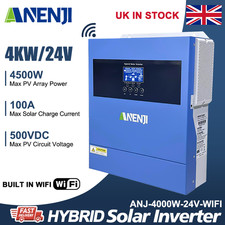 4.2KW 24V Hybrid Inverter On Grid Off Grid Solar MPPT 100A 220V/230VAC 500V WIFI