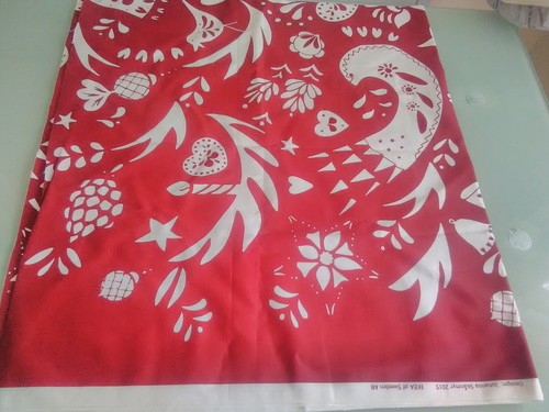 Ikea vinter red white cotton - white,