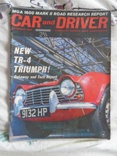Car & Driver Oct 1961 Triumph TR4, Rover 100, Humber Super Snipe Series III