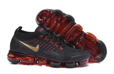  Air VaporMax Flyknit 2 Men's knitted sneakers black and red