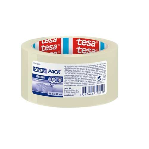 Tesa strong clear packing tape - strong,