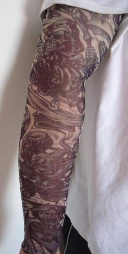 Fake tattoo sleeve cloth arm - fake,