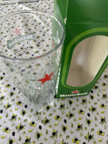 Heineken pint glasses - heineken, boxed