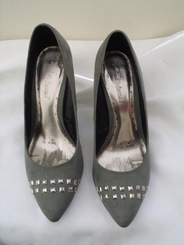 Ladies red herring grey suede - ladies,