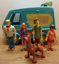 Scooby Doo Mystery Machine Van And 4" Figures Fred Velme Daphne Shaggy Scooby 