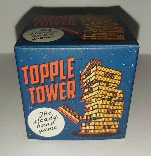 Topple tower game - steady, hand