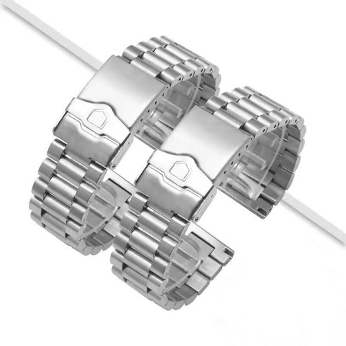Silver stainless steel watch - silver,