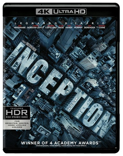 Inception uhd blu ray - inception, blu-ray