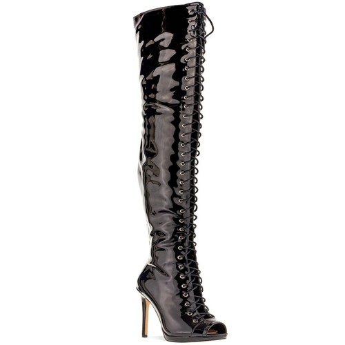 Bnib black peep toe lace - peep, up