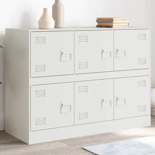 Walplus white steel locker - white,