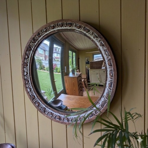 Antique convex mirror - antique,