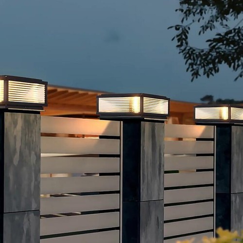 Yard pillar lamp garden gate - yard,